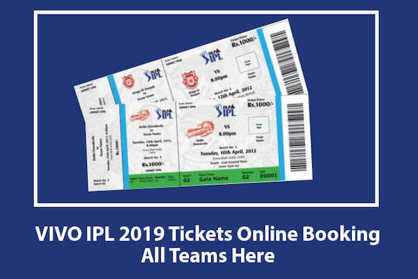Vivo IPL 2019 – Details of TICKETS availability