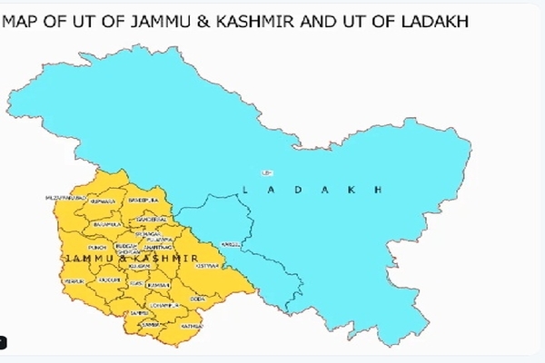 New Map Of India With New Union Territories Ladakh And J&K