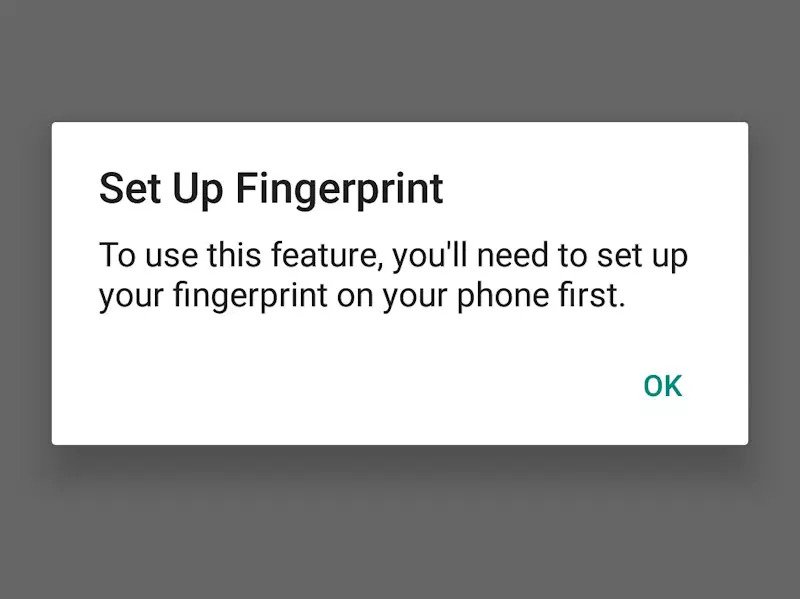whatsapp fingerprint