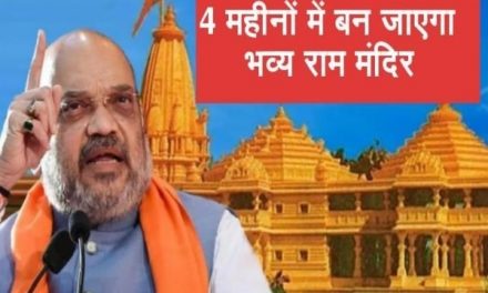 Ram Mandir In Ayodhya Will Be Built Within 4 Months: Amit Shah