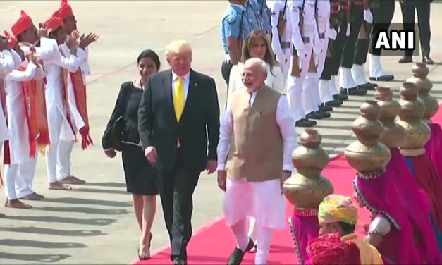 Donald Trump lands in Ahmedabad: Live Updates