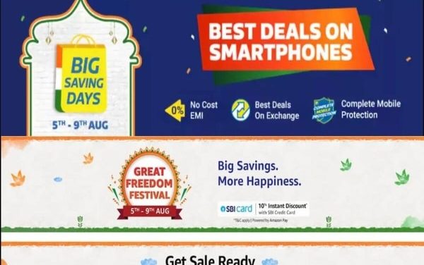 Amazon Great Freedom Festival Sale to bring big discounts on mobiles, electronics and more.