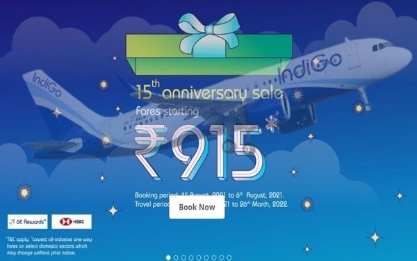 IndiGo offers flight tickets from ₹915: Details here.