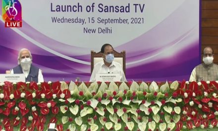 PM Modi launches Sansad TV along with VP Naidu, LS Speaker Om Birla