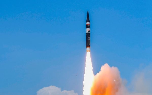 India successfully test-fires surface-to-surface ballistic missile Agni-5