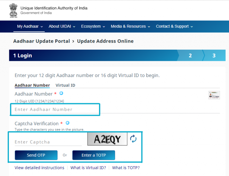 Updating Aadhaar details-fees, mode, and other info - Updated You